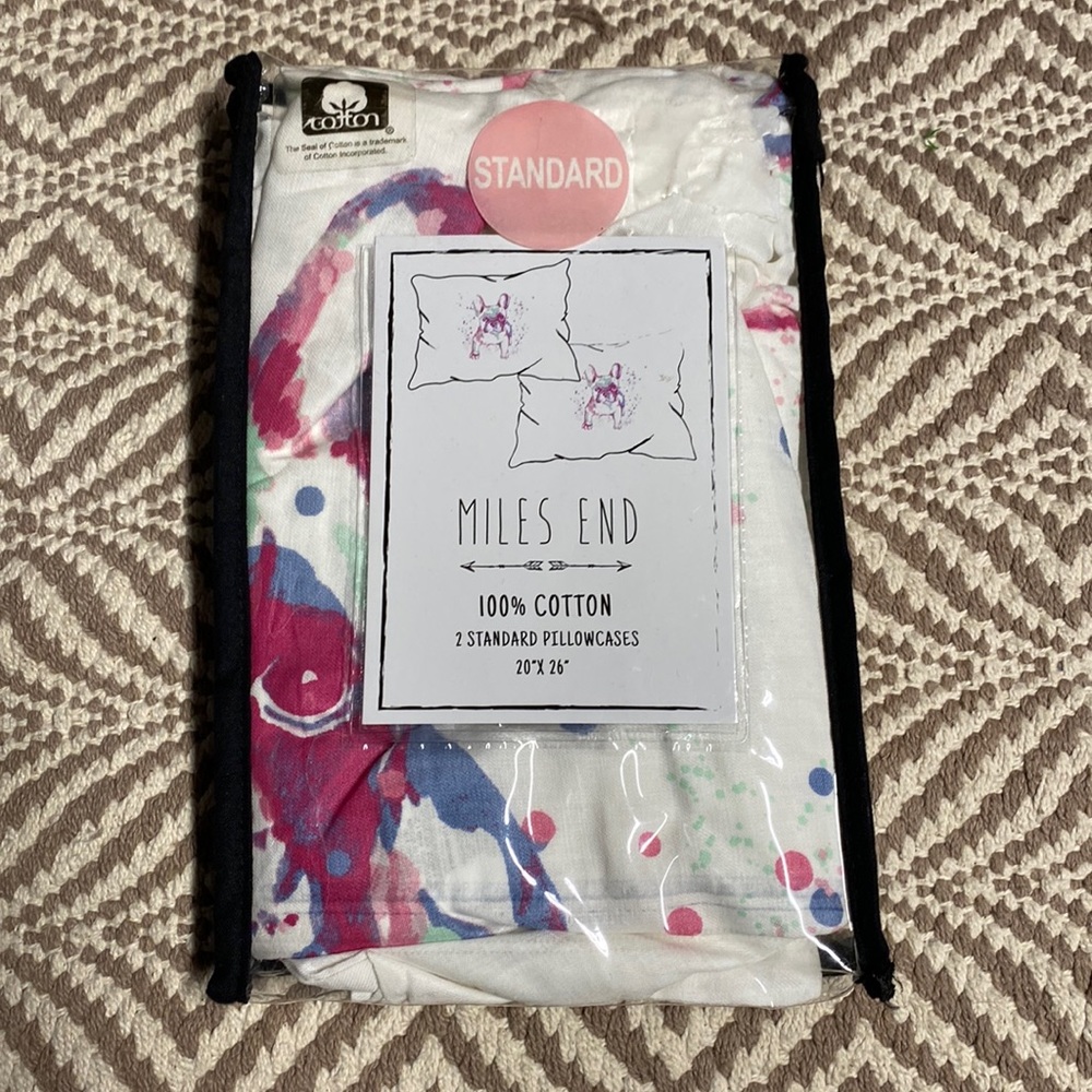 Miles end french bulldog standard pillow cases 2
